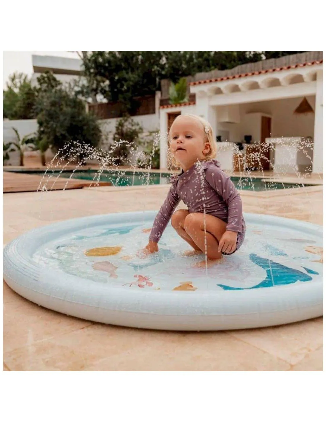 LITTLE DUTCH  ALFOMBRA DE AGUA CON ROCIADORES AZUL