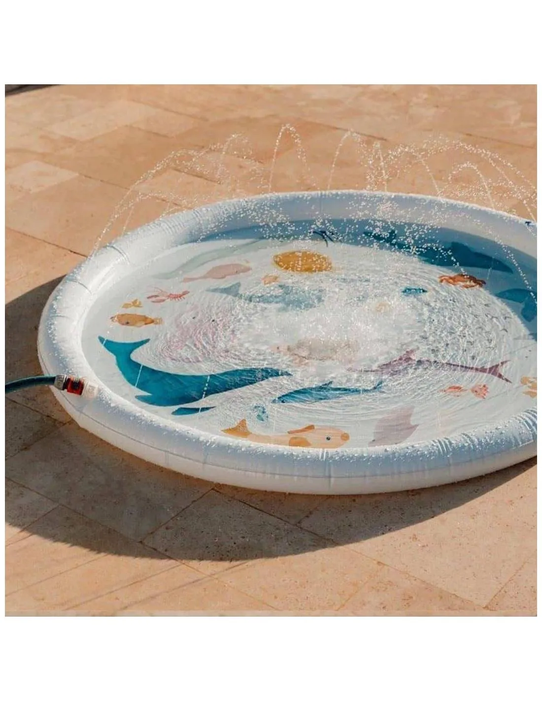 LITTLE DUTCH  ALFOMBRA DE AGUA CON ROCIADORES AZUL