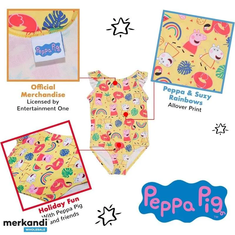 Lote de bañadores de niña al por mayor Pepa Pig | mayorista de ropa