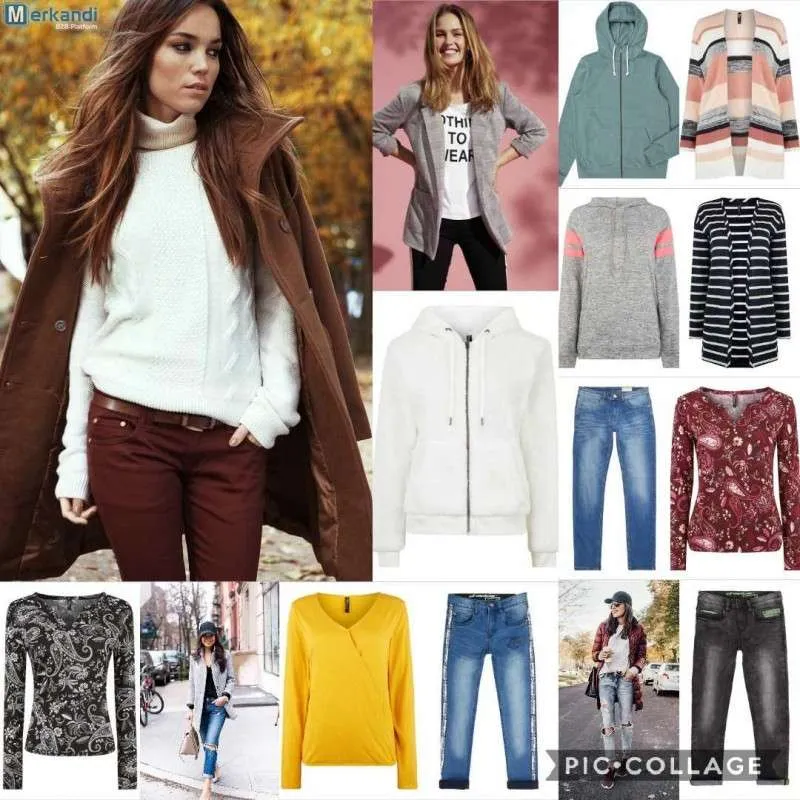 Lote de Ropa Femenina de Temporada: Variedad en Tallas y Modelos Europeos