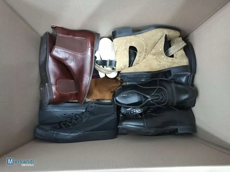 LOTE ZAPATOS STOCK INDITEX  2600 KGS.  CALIDAD: COMO NUEVO, PERO SIN ETIQUETAS