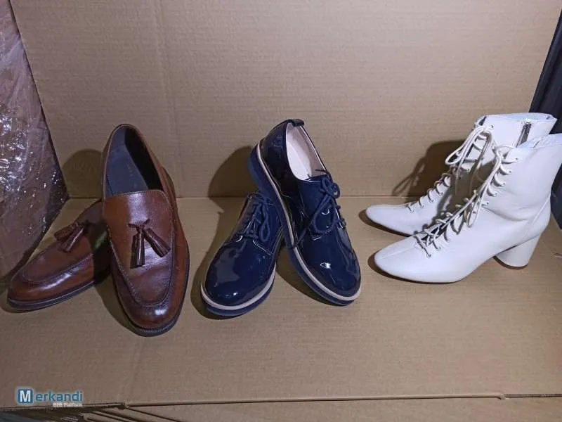 LOTE ZAPATOS STOCK INDITEX  2600 KGS.  CALIDAD: COMO NUEVO, PERO SIN ETIQUETAS