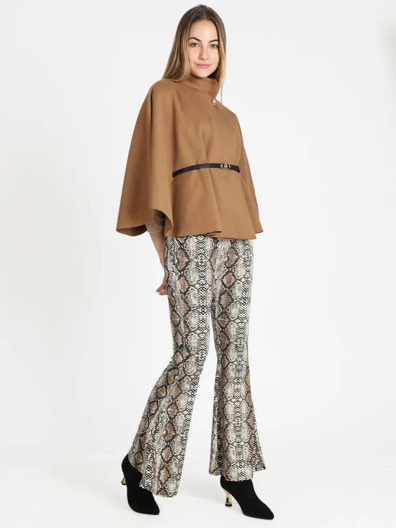 Lovery Pantalón acampanado animalier mujer