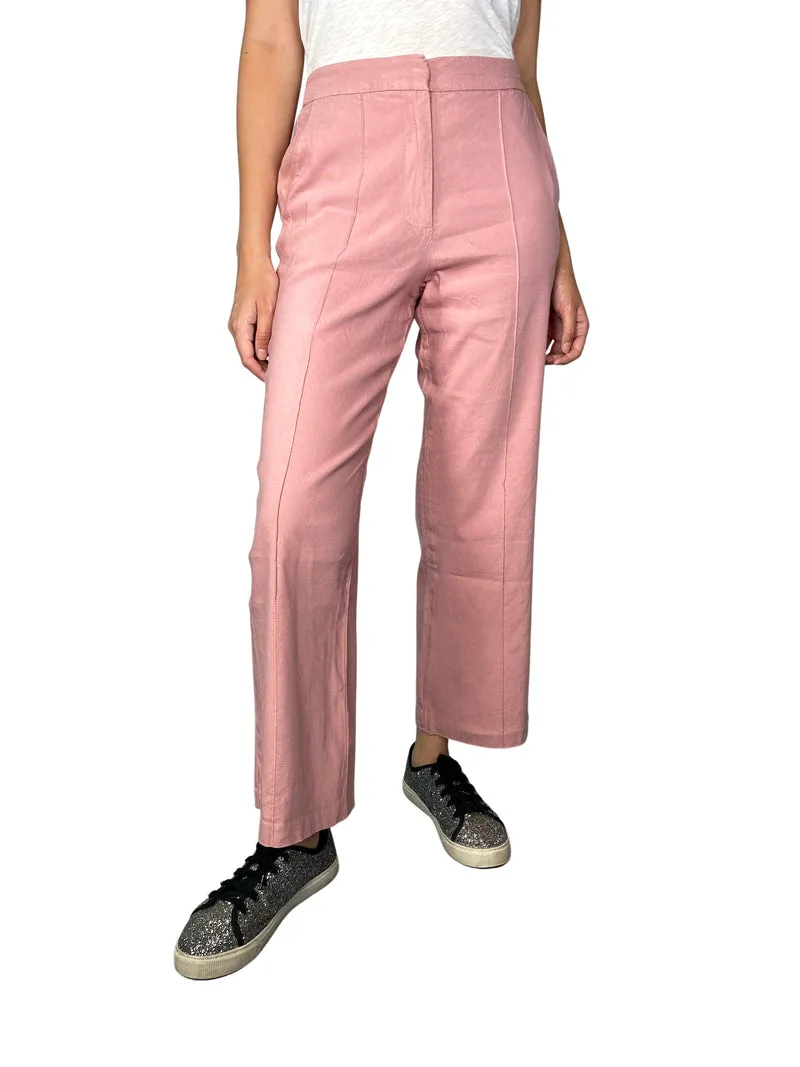 MANGO Pantalón Rosa Palazzo