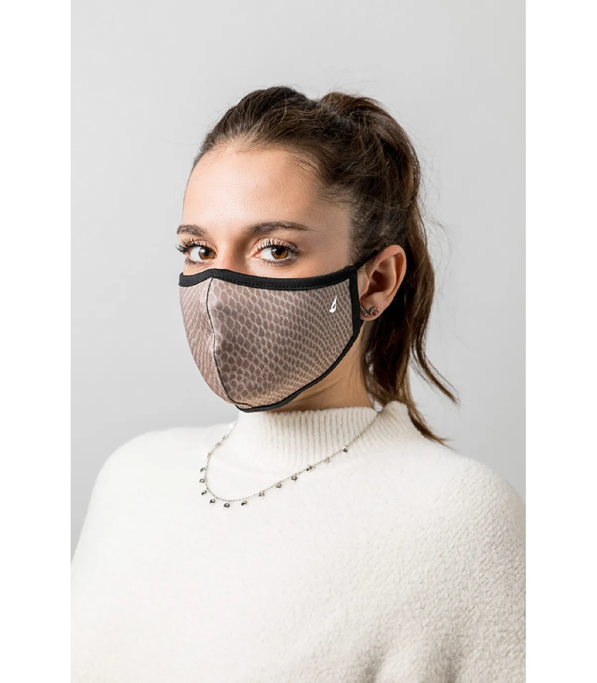 MASCARILLA ABBACINO ADULTO UNISEX SERPIENTE MARRóN PARDO  9032856