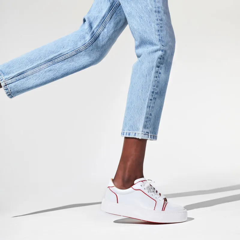 Menores de moda Mujeres Casquins zapatos de moda Fun Vieira Flat Sneakers Italia Popular blanco Top de top becerro diseñador ska
