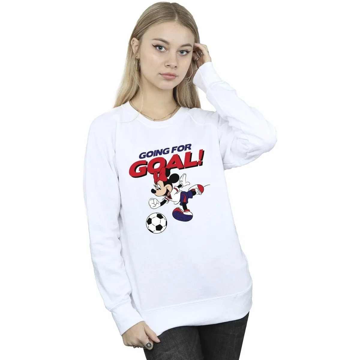 Minnie Mouse Going For Goal