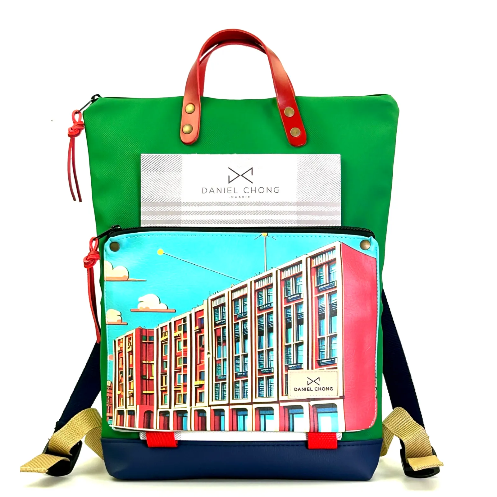 Mochila book holder impermeable Ilustrada by Daniel Chong dz