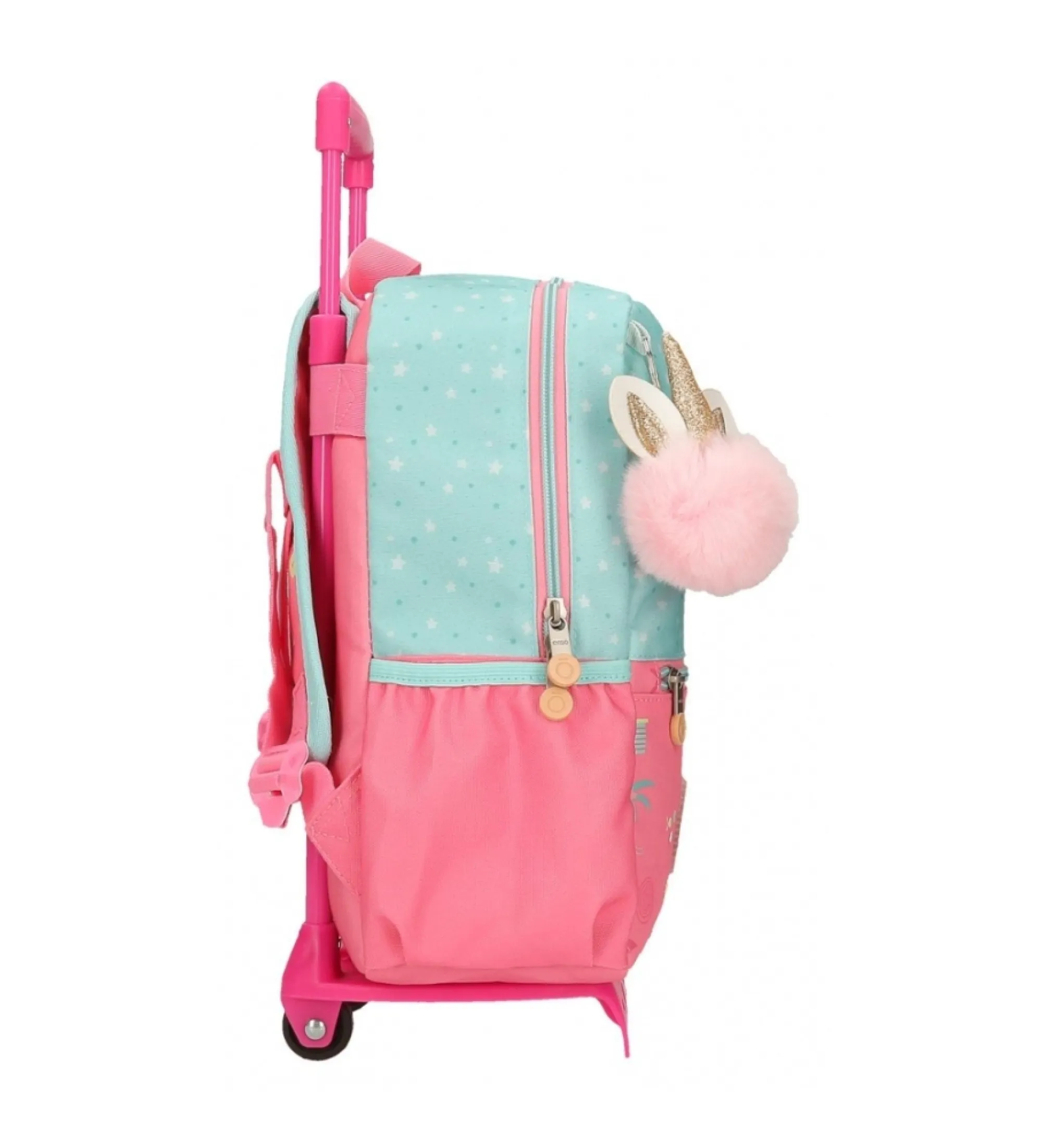 Mochila de paseo Enso Magic summer 32 cm con carro turquesa