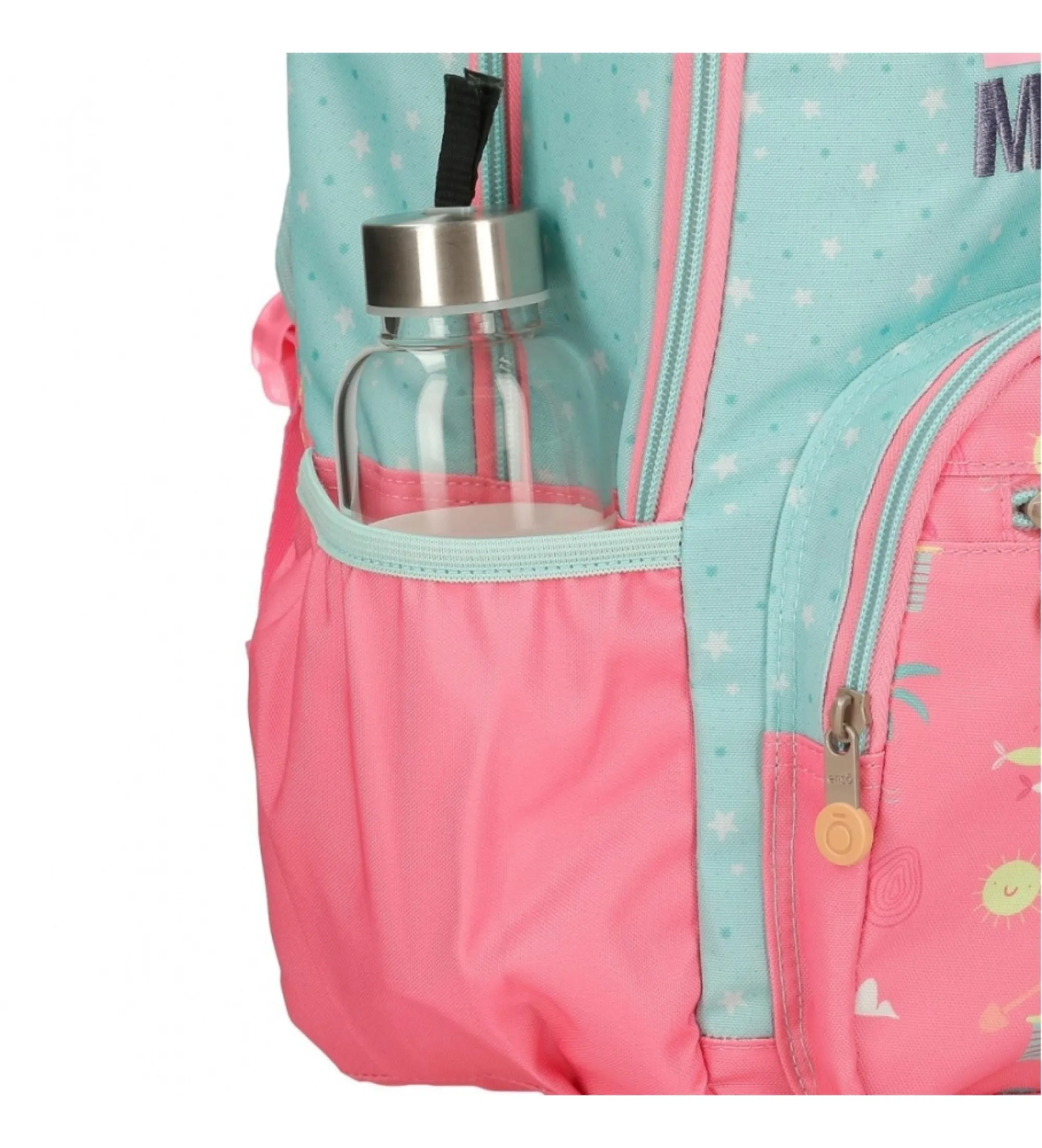 Mochila de paseo Enso Magic summer 32 cm con carro turquesa