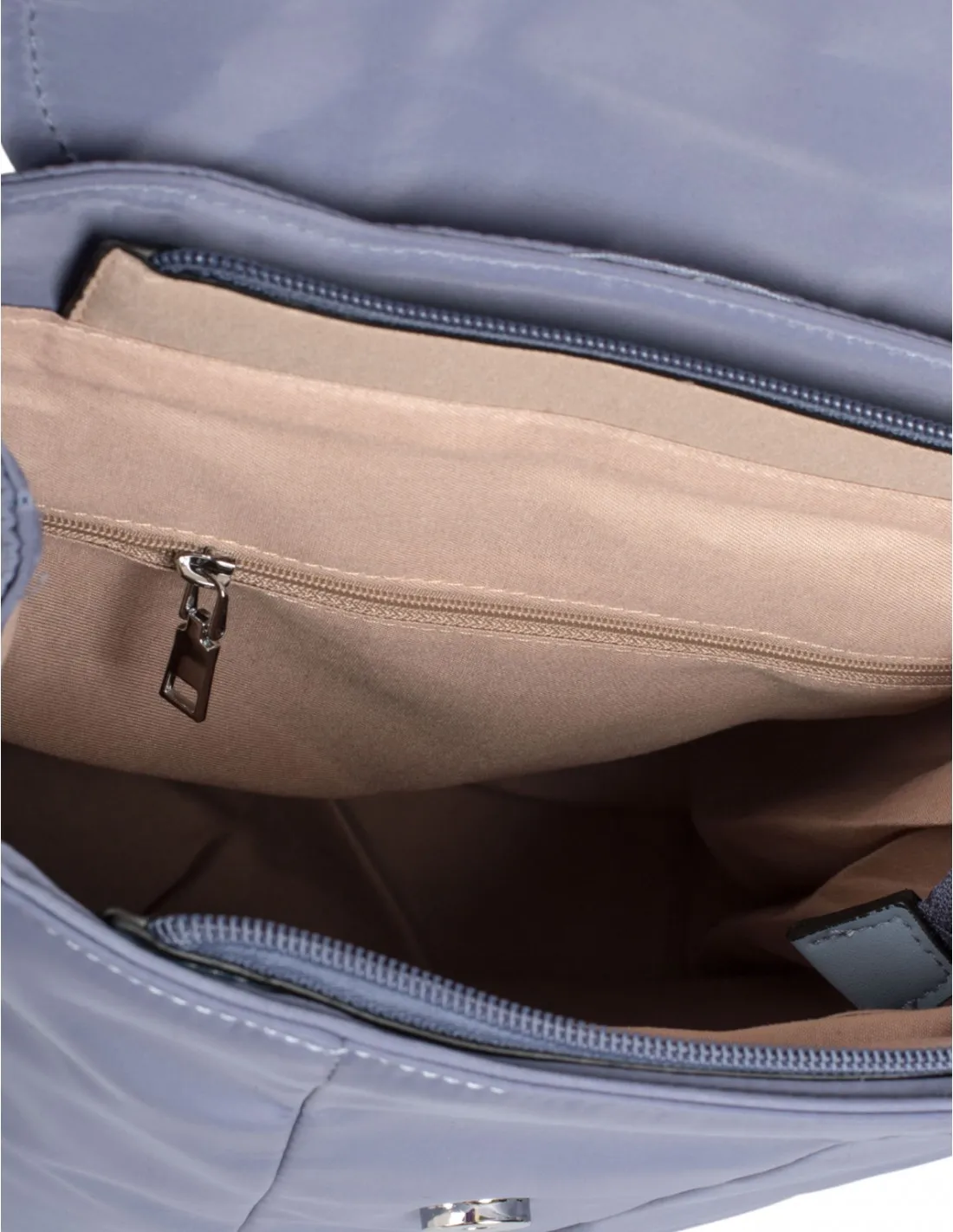 Mochila Nylon Azul Solapa
