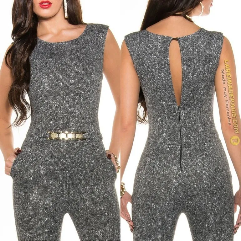 Mono largo entallado look chic