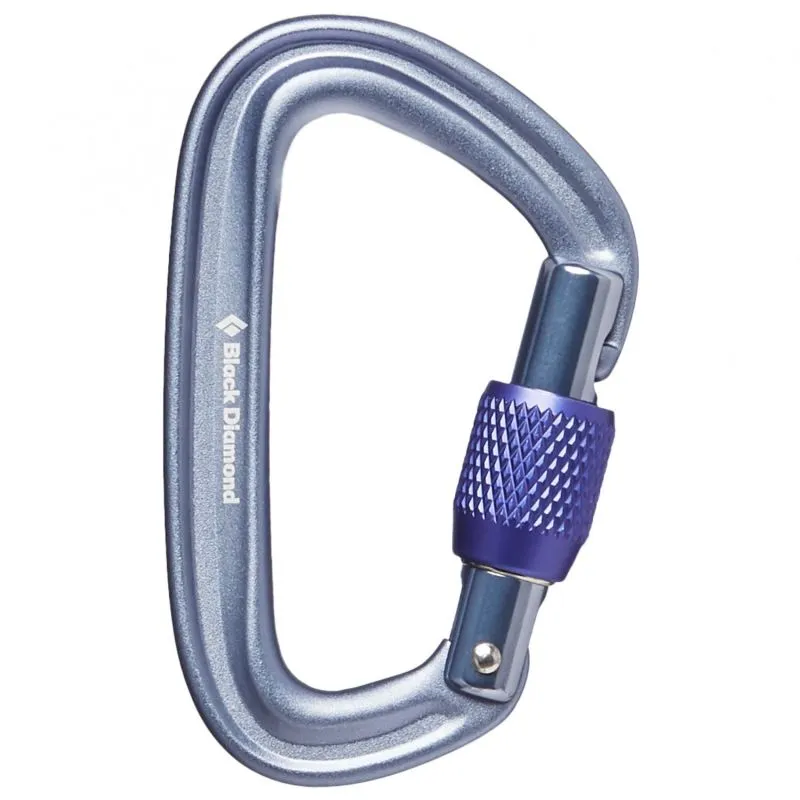 Mosquetón Black Diamond Mosquetón Liteforge Screwgate (Gris)