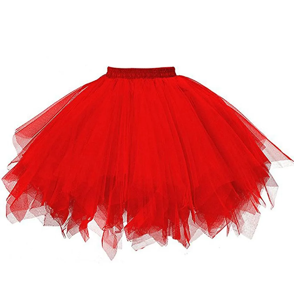MUJER DE ALTA CALIDAD GASA PLISADA FALDA CORTA ADULT TUTU DANCING SKIRT YJ513