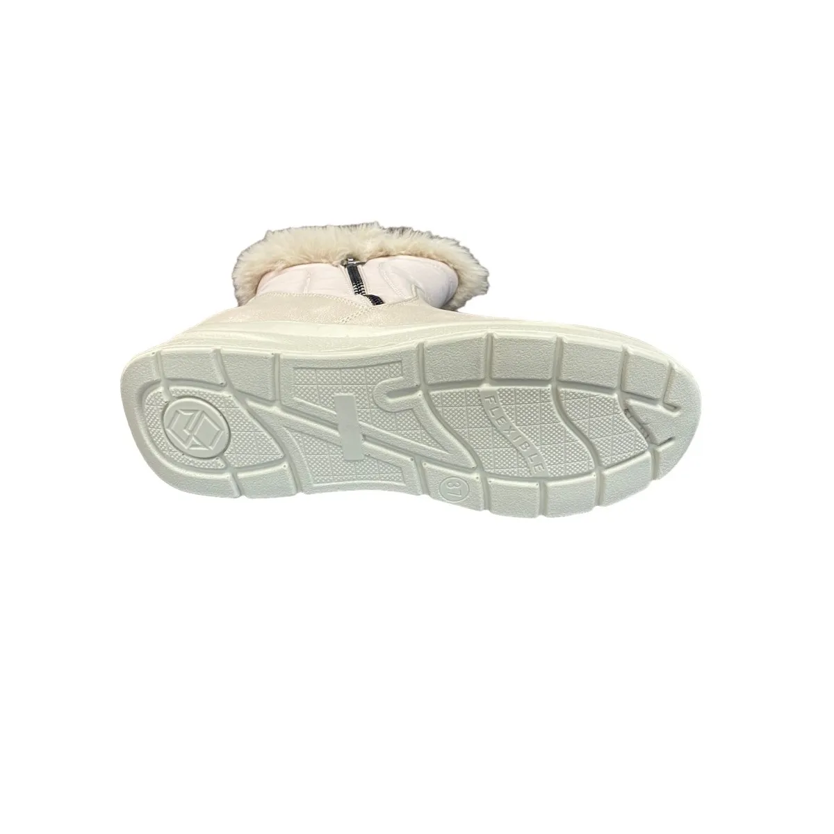 Mysoft bota mujer color hielo con pelo My22m550