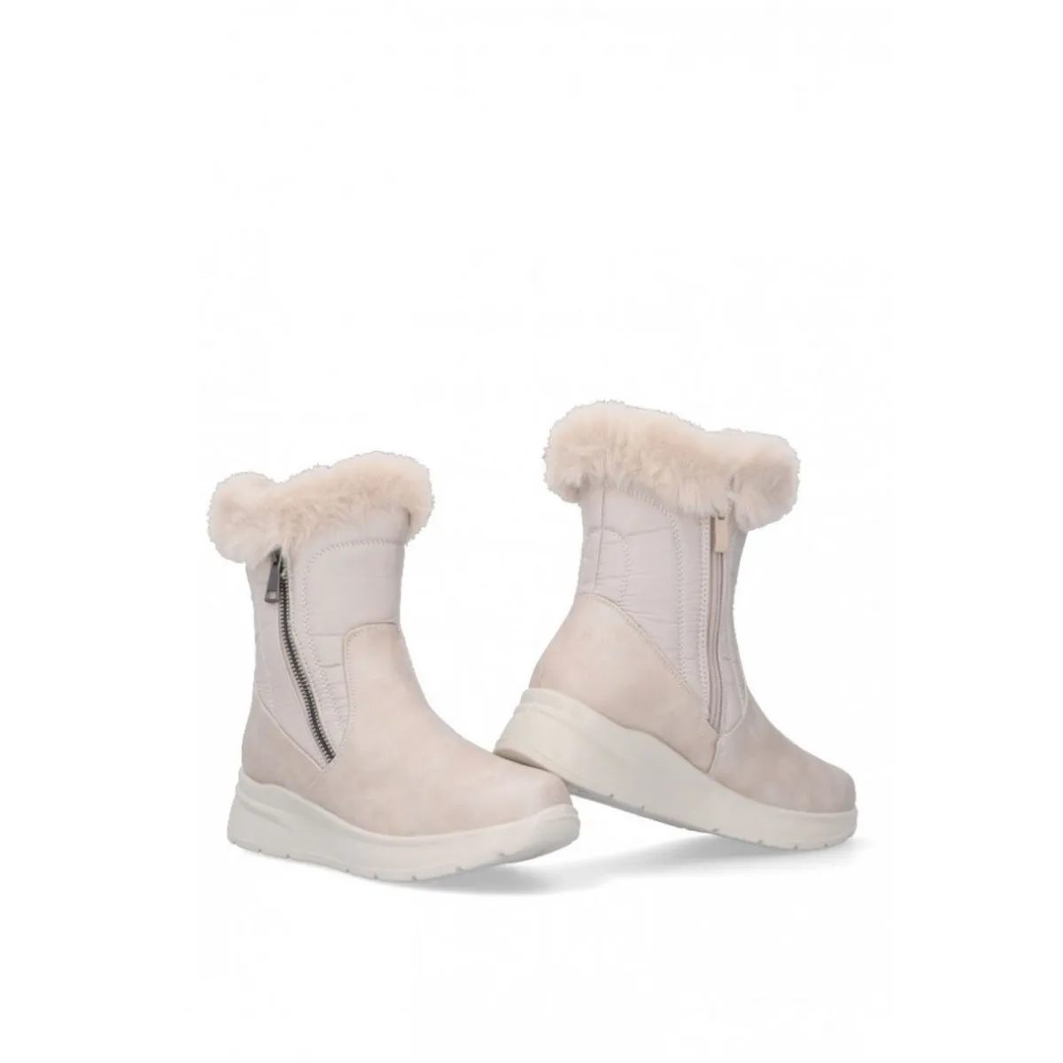Mysoft bota mujer color hielo con pelo My22m550