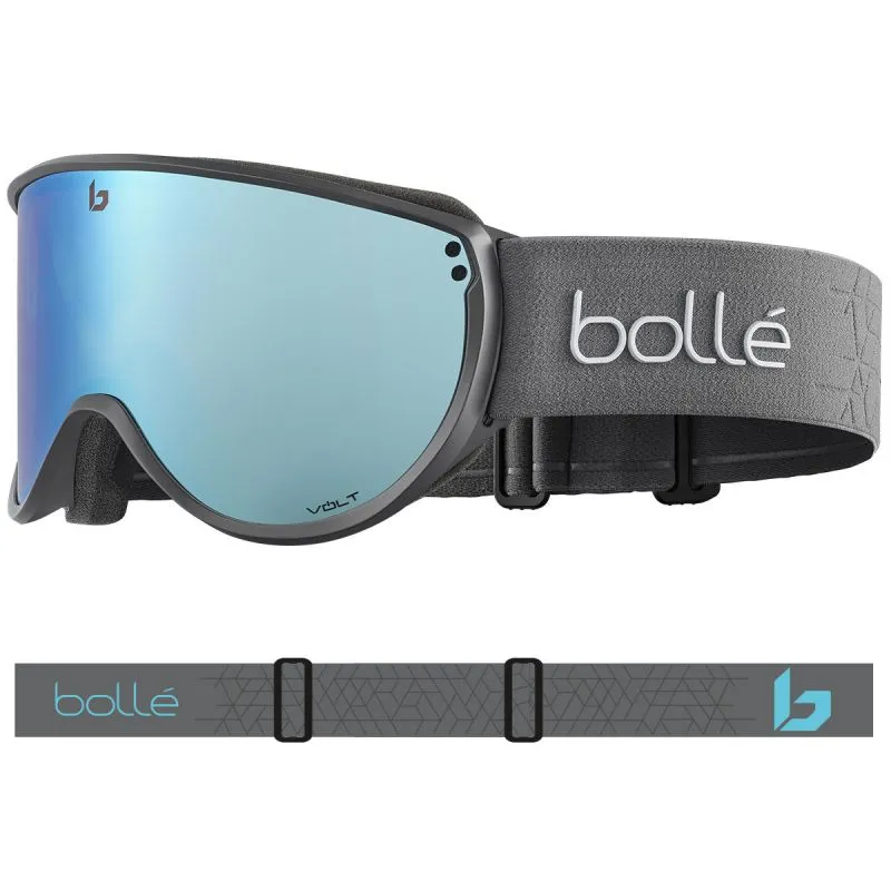 MáSCARA DE ESQUí BOLLé BLANCA (TITANIUM MATTE  VOLT ICE BLUE)