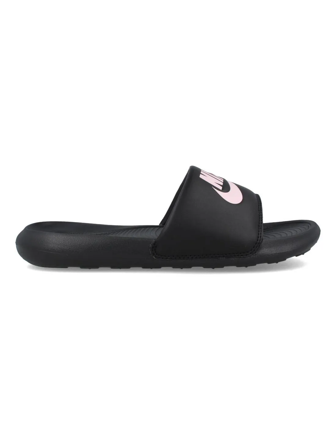 NIKE  CHANCLA W VICTORI ONE SLIDE NEGRO ROSA