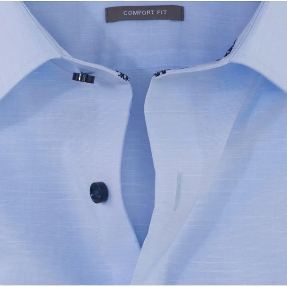 Olymp para hombre Olymp Camisa formal de manga larga de algodón egipcio de talla grande para hombre Comfort Fit