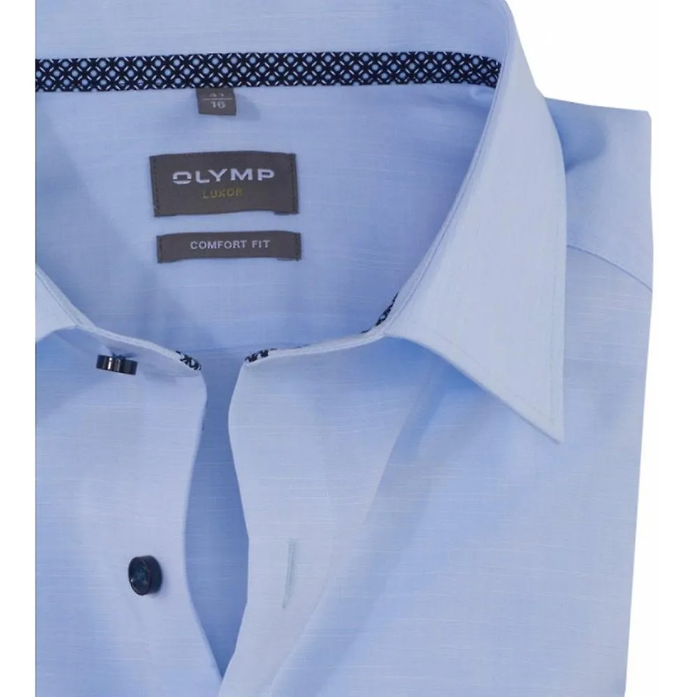 Olymp para hombre Olymp Camisa formal de manga larga de algodón egipcio de talla grande para hombre Comfort Fit