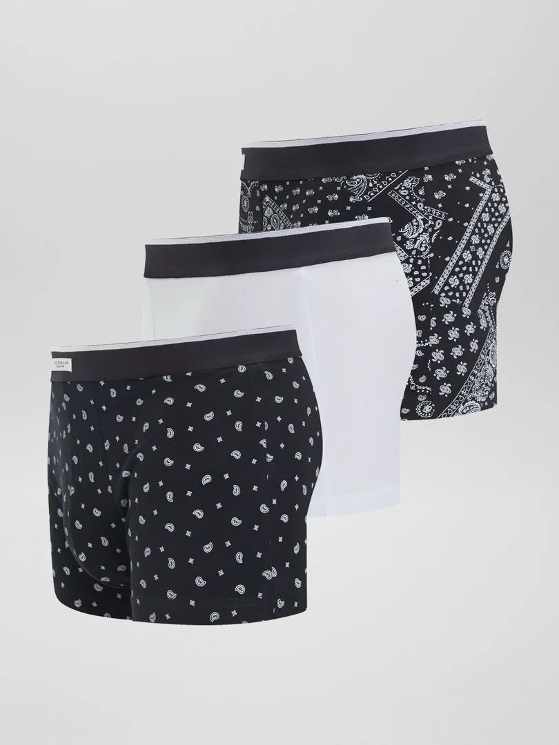 PACK DE 3 BOXERS ELáSTICOS  NEGRO