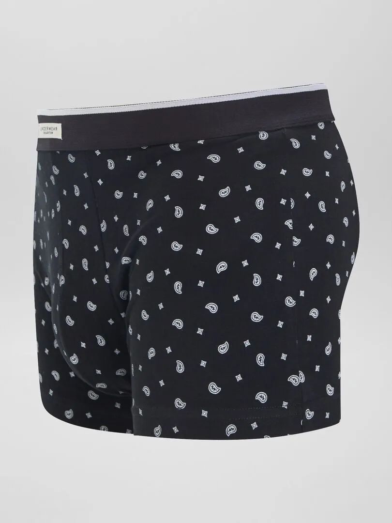 PACK DE 3 BOXERS ELáSTICOS  NEGRO