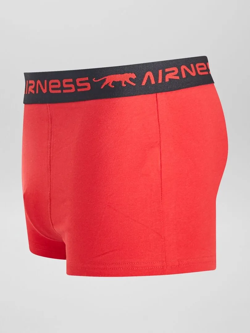 PACK DE 3 BOXERS 'AIRNESS'  ROJO