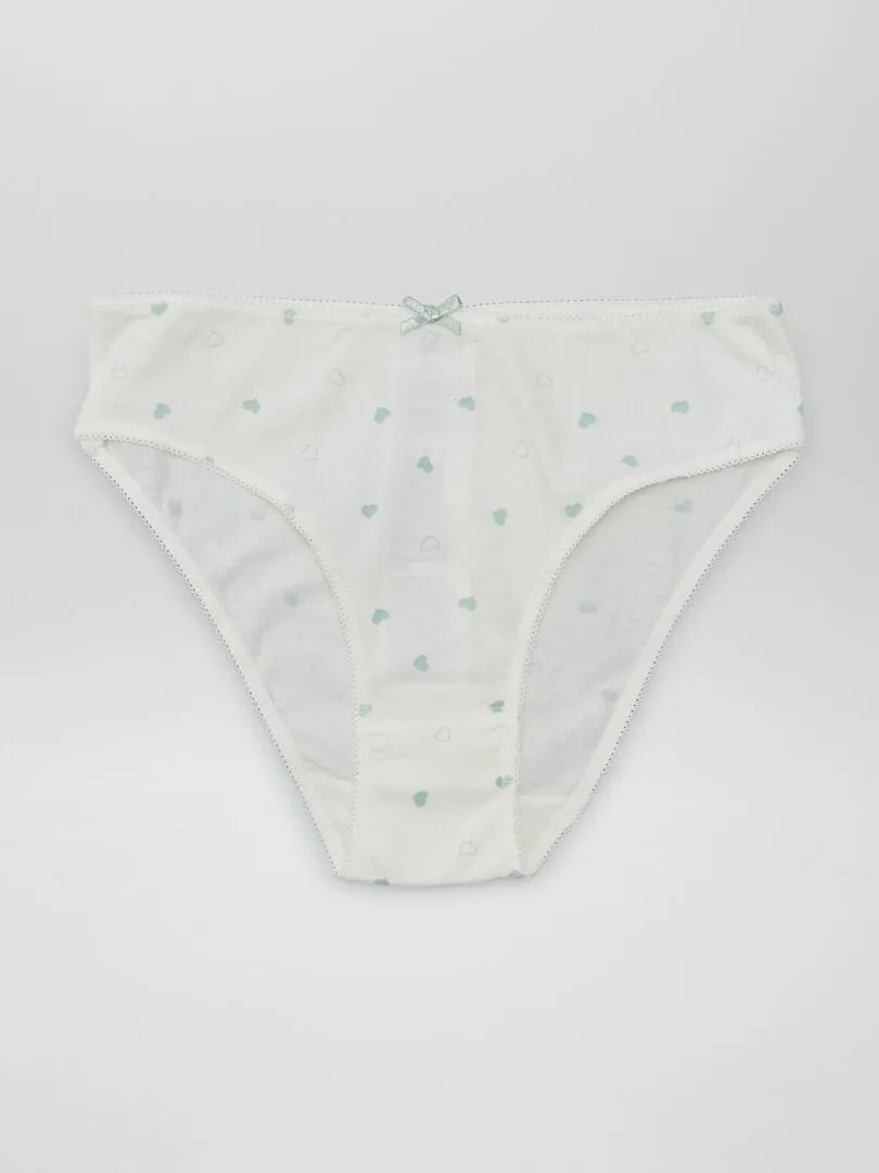PACK DE 7 BRAGUITAS  BLANCO