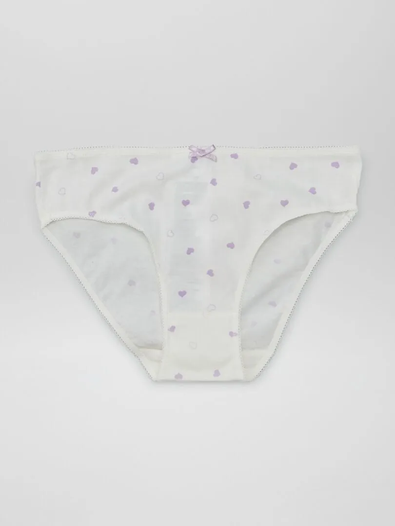PACK DE 7 BRAGUITAS  BLANCO