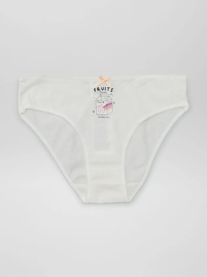 PACK DE 7 BRAGUITAS  BLANCO