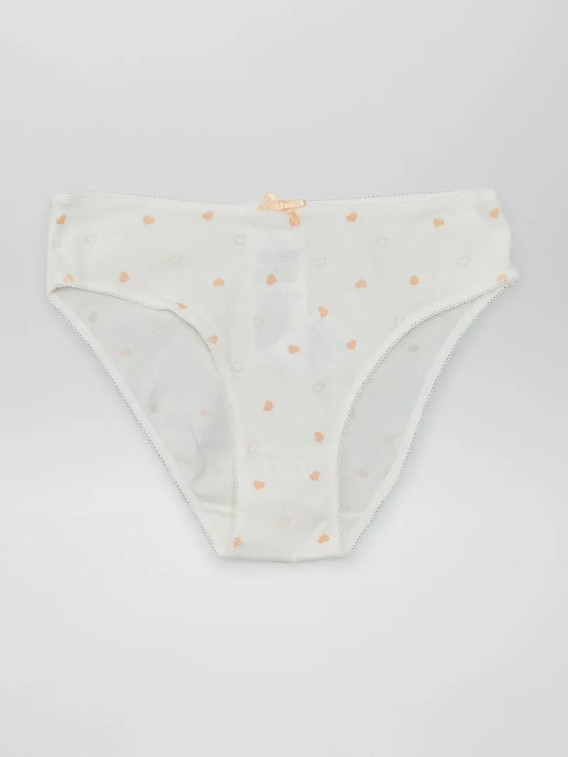 PACK DE 7 BRAGUITAS  BLANCO