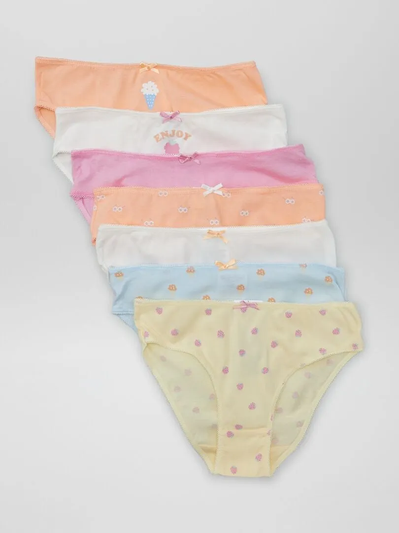 PACK DE 7 BRAGUITAS  NARANJA