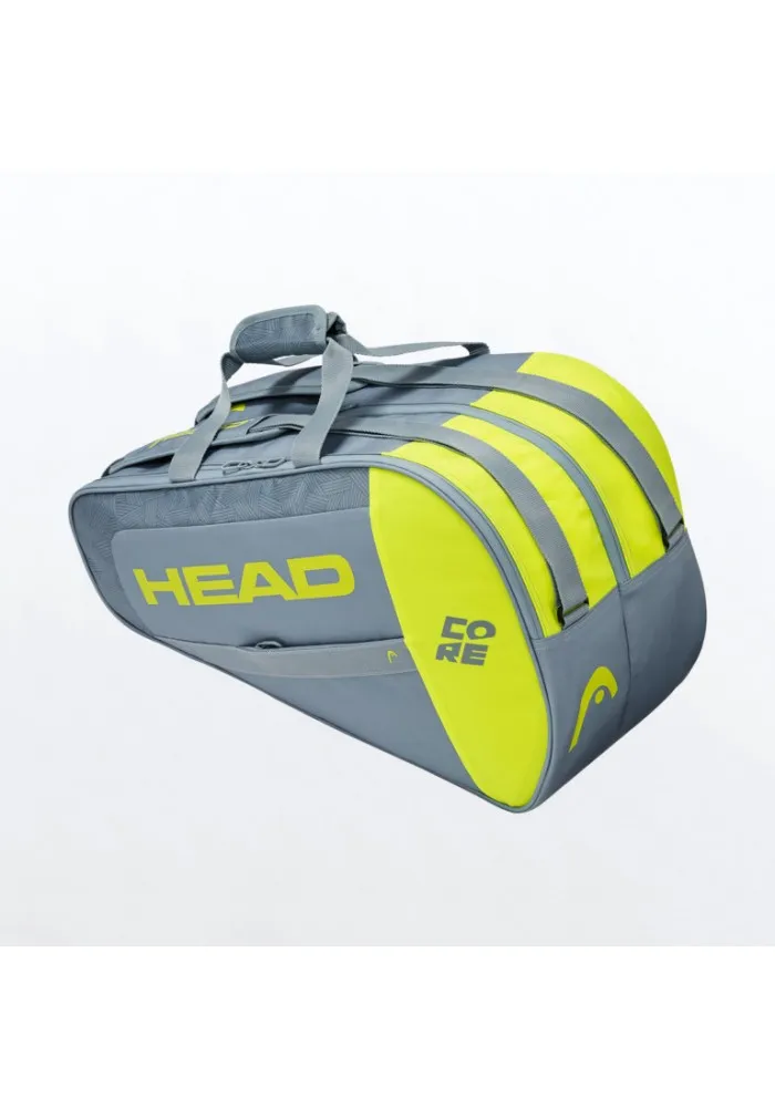 PALETERO CORE PADEL COMBI  GRIS, AMARILLO NEóN