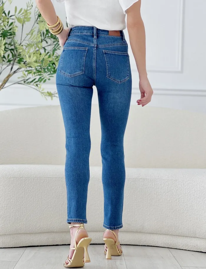 Pantalon Denim Tachuelas