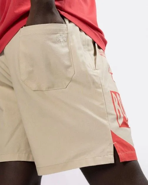 Pantalones cortos elásticos OAS Chess Angel Canvas Beige