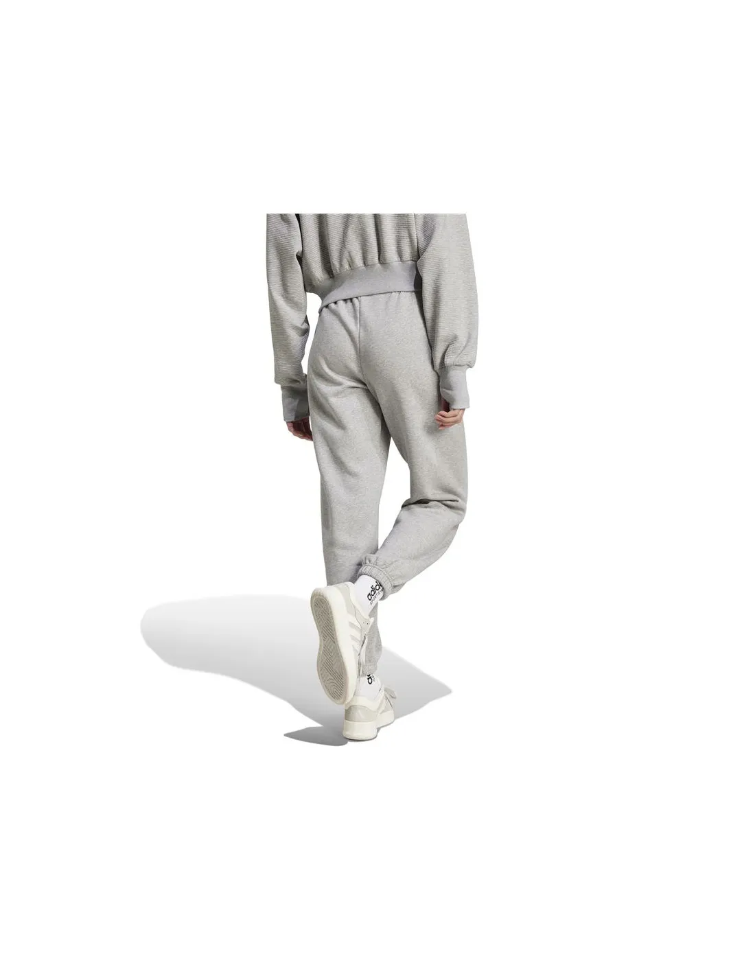 Pantalón adidas All Szn Fleece Graphic Loose Mujer Gris