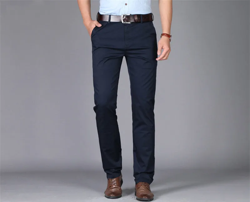Pantalón Casual De Tela (Spandex) Para Hombre