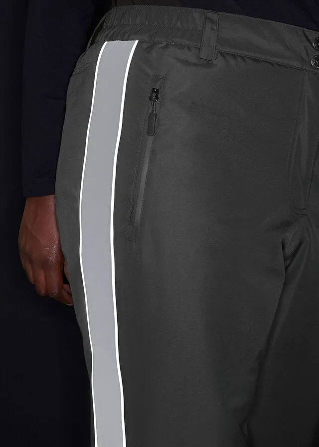 Pantalón térmico funcional con detalles reflectantes Negro