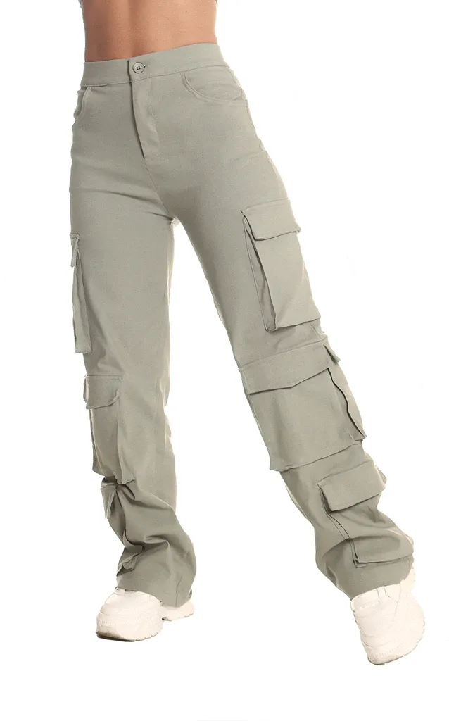 Pantalón Verde Oliva Cargo
