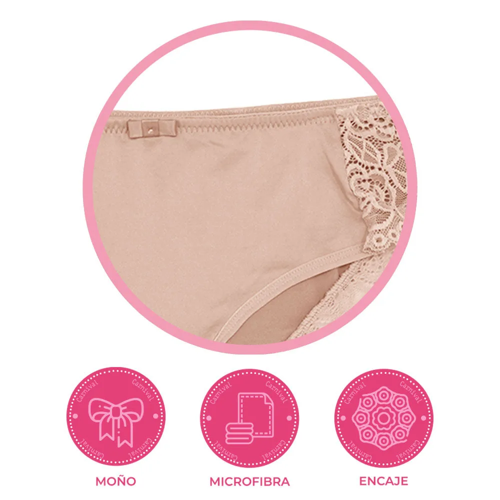 Pantie coordinable con detalles de encaje  74373 Lady Carnival