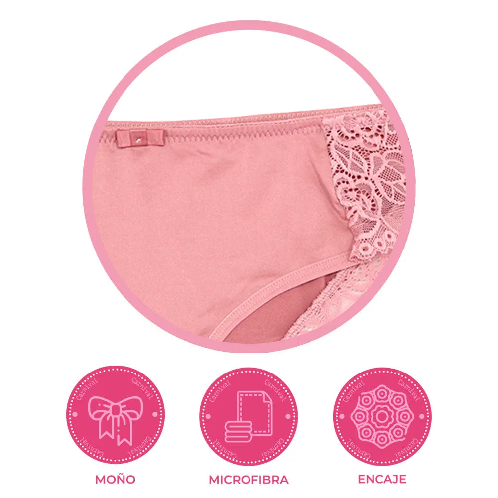 Pantie coordinable con detalles de encaje  74373 Lady Carnival