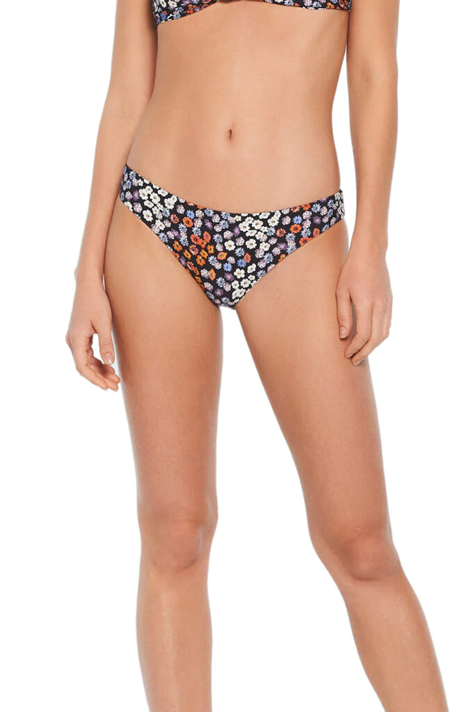 Panty de traje de bano con estampado de flores