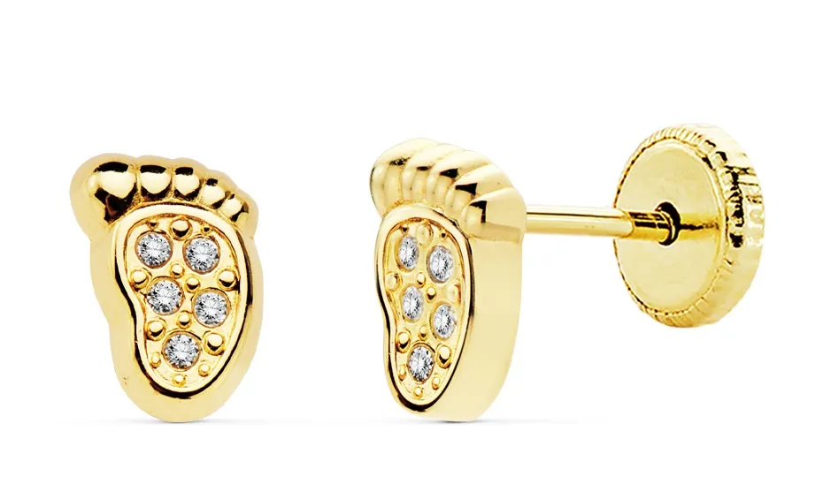 Pendiente Oro 6,5 x  4mm.