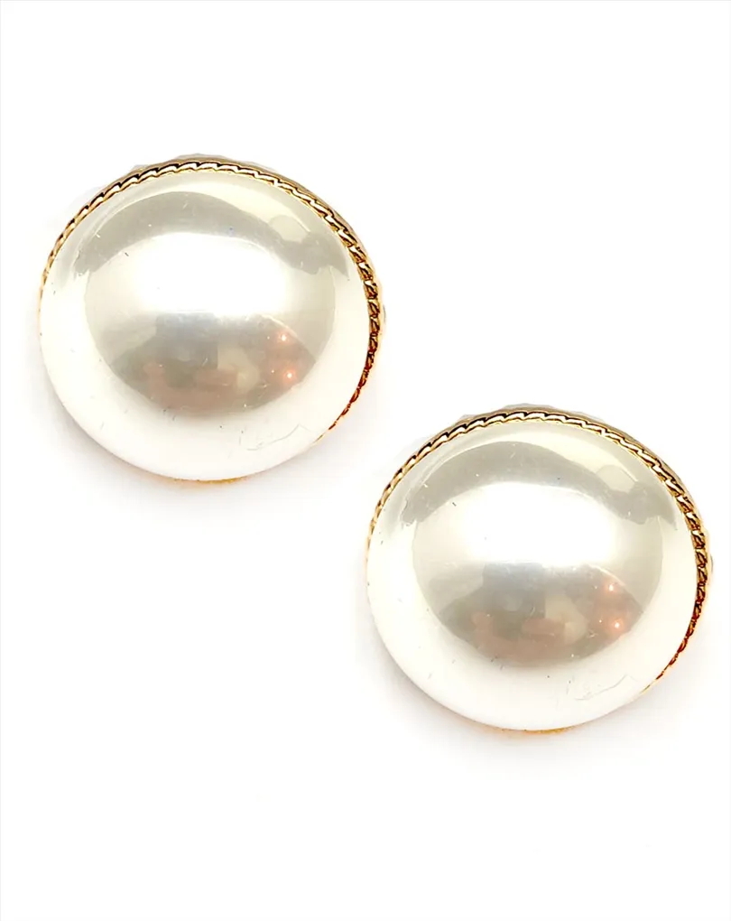 PENDIENTES DE PERLAS DE CLIP BISUTERIA FINA PARA MUJER 