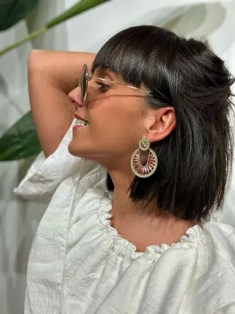 Pendientes Dos Piezas JAMBULLY Berenjena