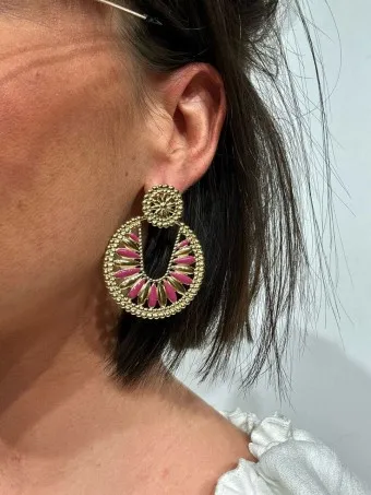 Pendientes Dos Piezas JAMBULLY Berenjena