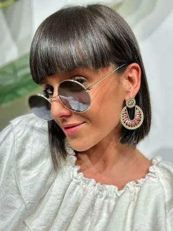Pendientes Dos Piezas JAMBULLY Berenjena