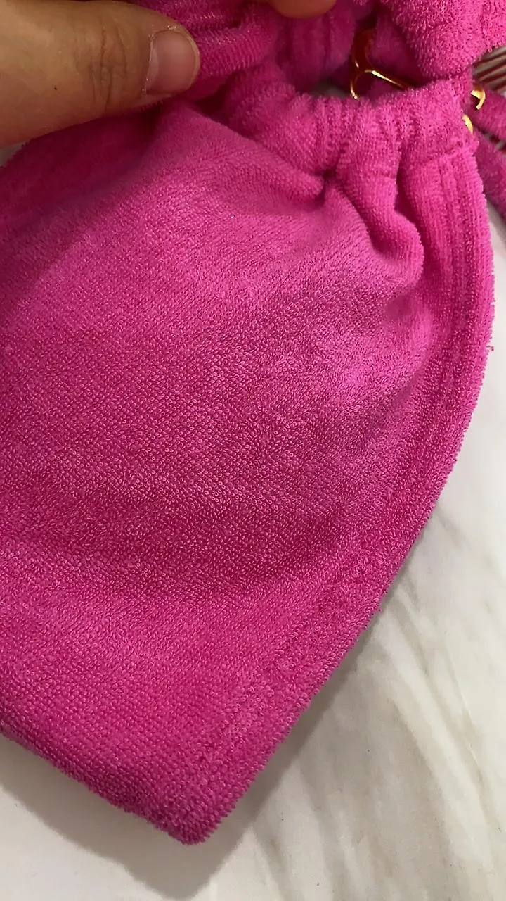 Personalizado DIY Biquini Más Nuevo Sexy Inspirado Diseñador Traje De Baño bikini Tela Toalla Café Trajes De Baño Rosa Niñas S ~