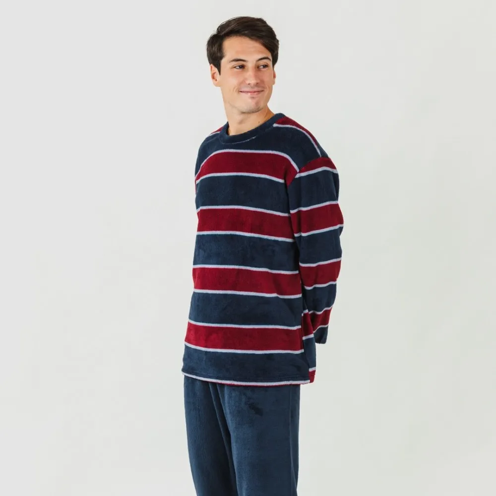 Pijama coral hombre Tadeo azul marino