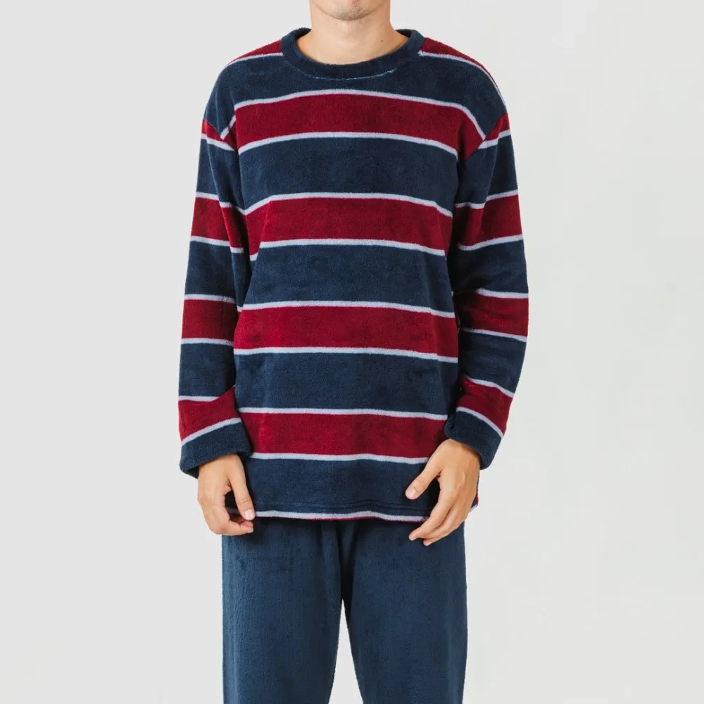 Pijama coral hombre Tadeo azul marino